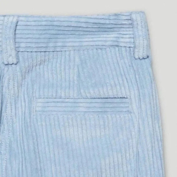 Aritzia Sunday Best Harvey Corduroy Wide Leg Pants Dune Blue Size 4 - Picture 3 of 11